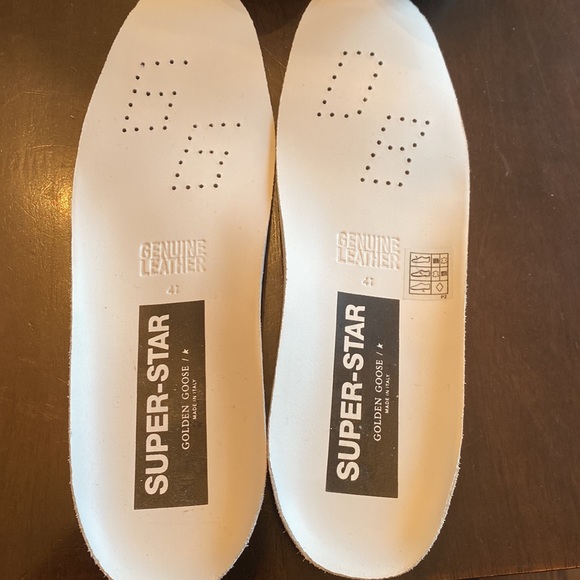 Golden Goose Men’s super star sneakers in leather with mesh insert - Picture 9 of 11